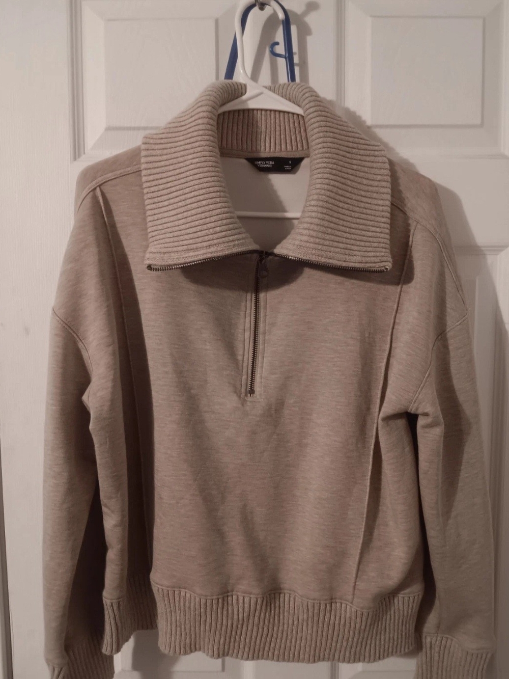 Simply Vera Vera Wang Quarter Zip Pullover Sweater Size S